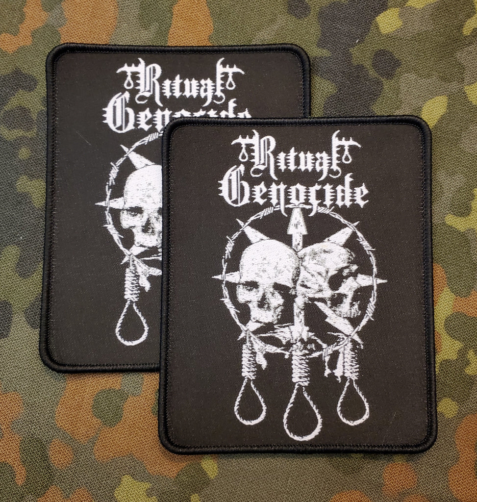 RITUAL GENOCIDE "Skull Nooses" Official patch (black border)