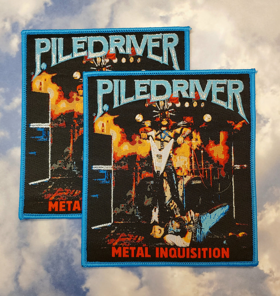 PILEDRIVER "Metal Inquistion" Official patch (blue border)
