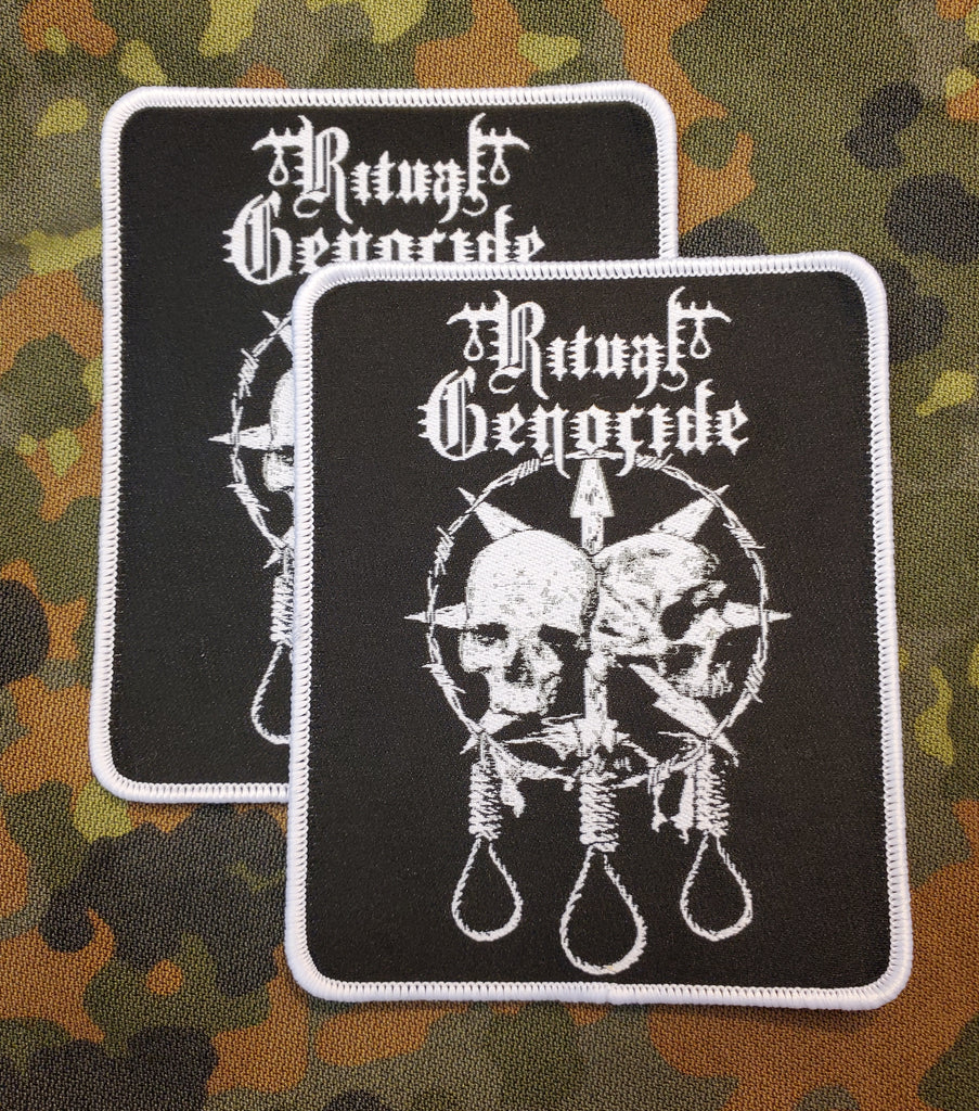 RITUAL GENOCIDE "Skull Nooses" Official patch (white border)