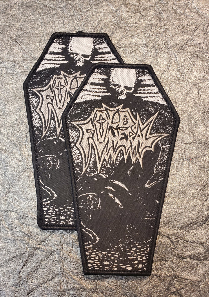 OLD FUNERAL "Coffin" Patch (black border)