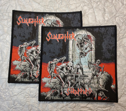 SLAUGHTER "Strappado" original album cover !! Official patch (black border)