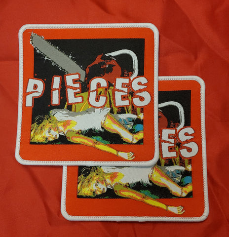 PIECES "Movie Horror" patch (white border)