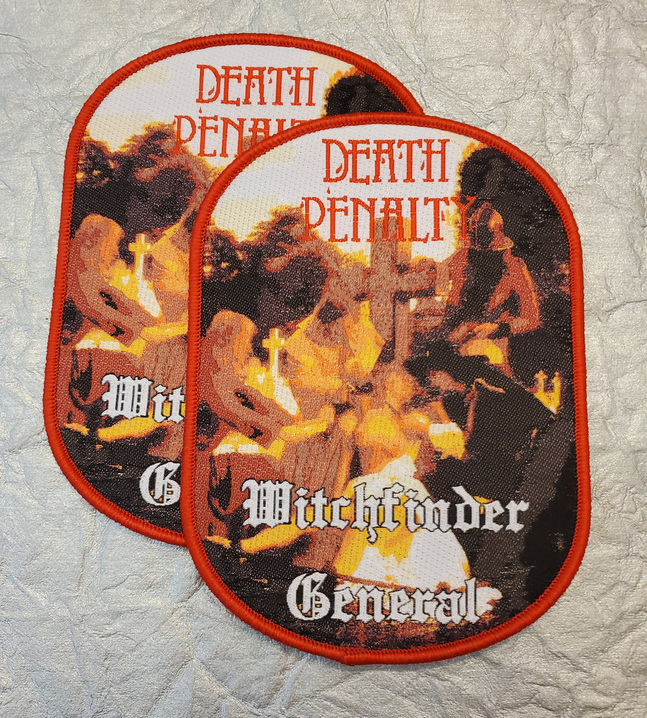 WITCHFINDER GENERAL "Death Penalty" Patch (red border)