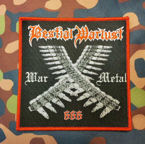 BESTIAL WARLUST "War Metal 666" Official Patch (red border)