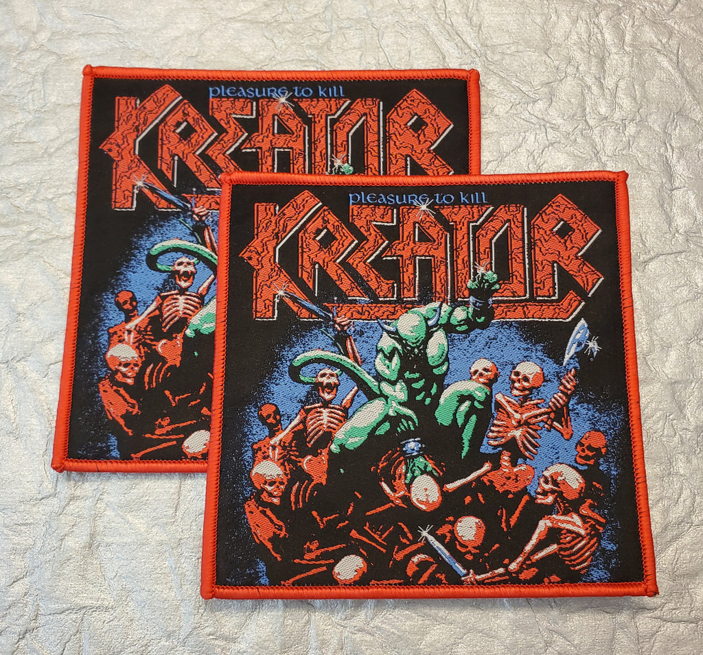 KREATOR "Pleasure To Kill" Patch (red border)