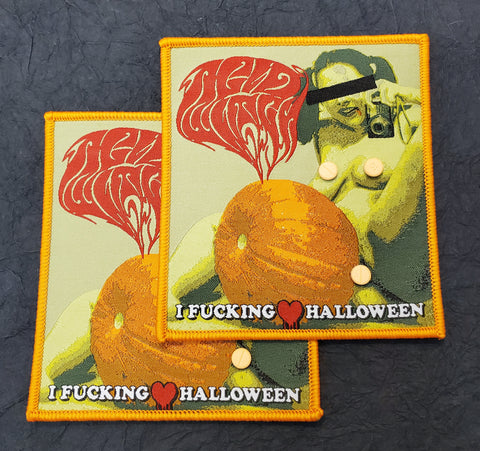 ACID WITCH "I Fucking ❤️ Halloween" Official patch (orange border)
