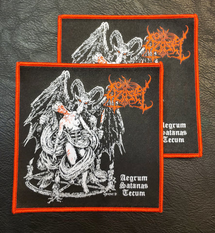 AZAZEL "Aegrum Satanas Tecum" Official patch (red border)