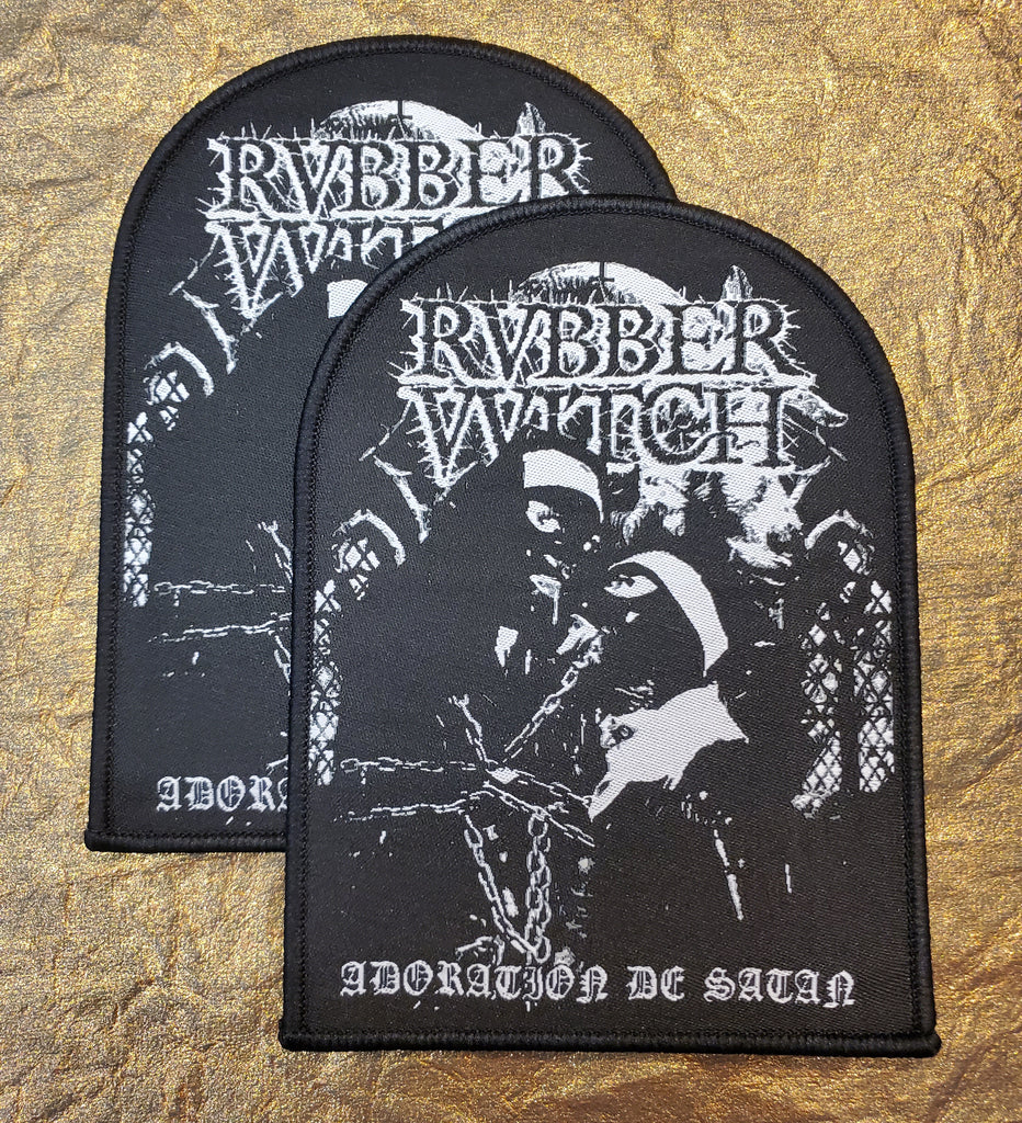 RVBBER WITCH "Adoration De Satan" patch (black border)