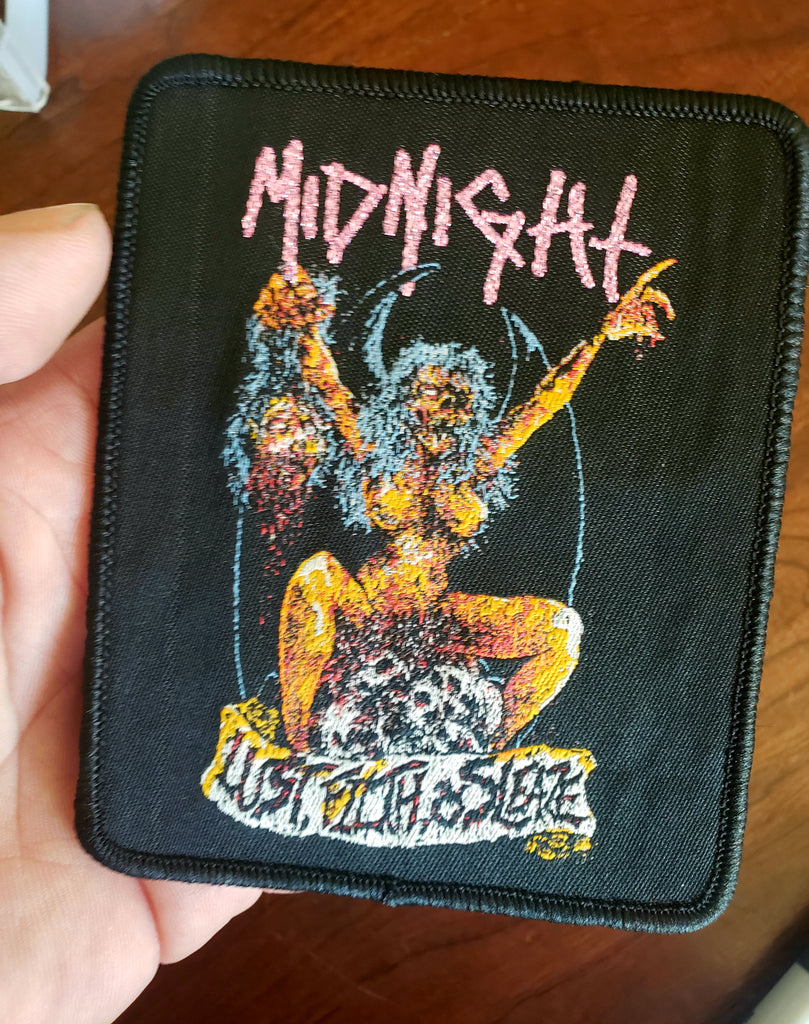 MIDNIGHT  "Lust, Filth, & Sleaze" official boot small patch