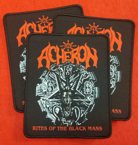ACHERON "Rites Of The Black Mass" Official patch (black border)