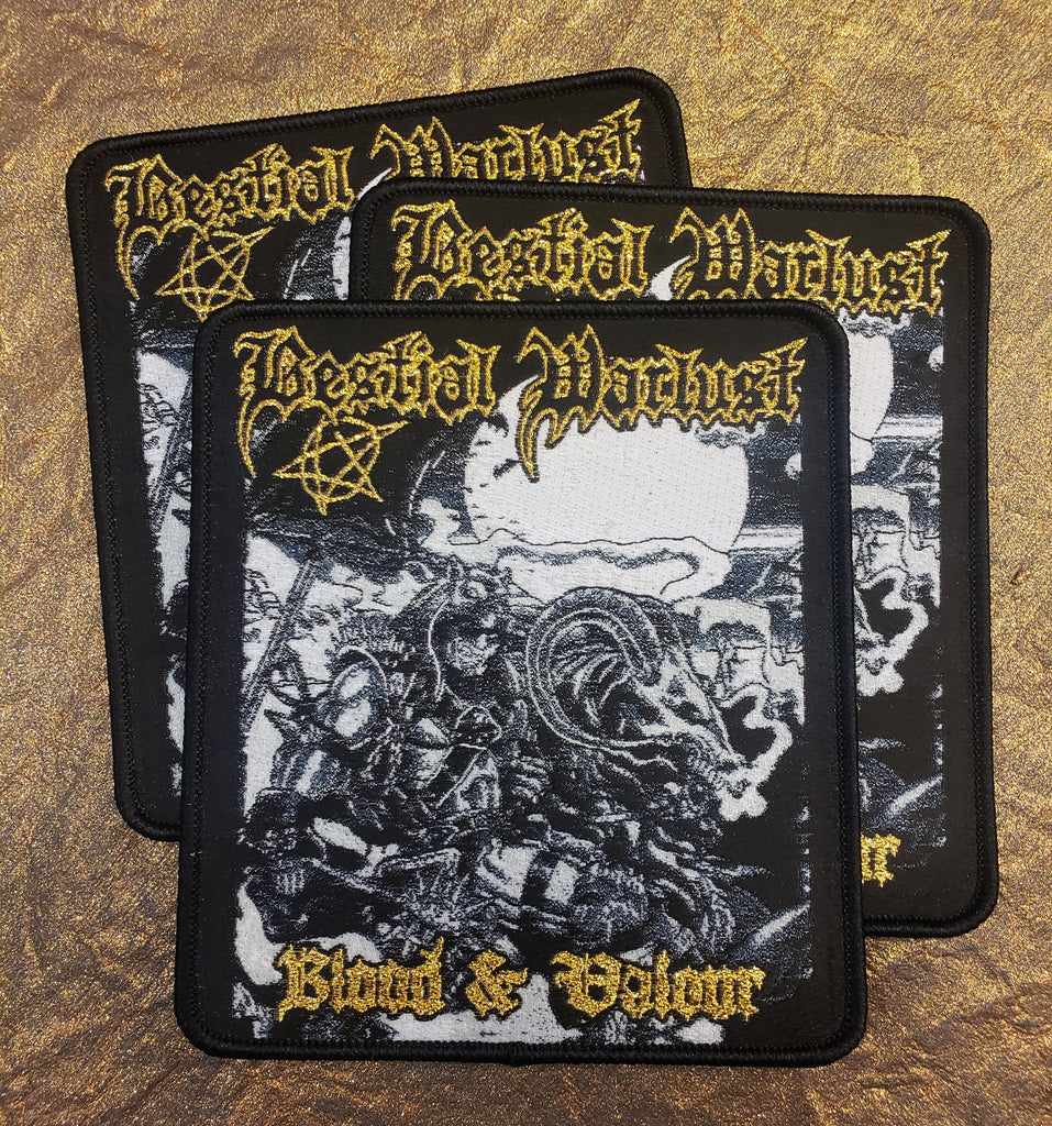 BESTIAL WARLUST "Blood & Valour" official woven patch