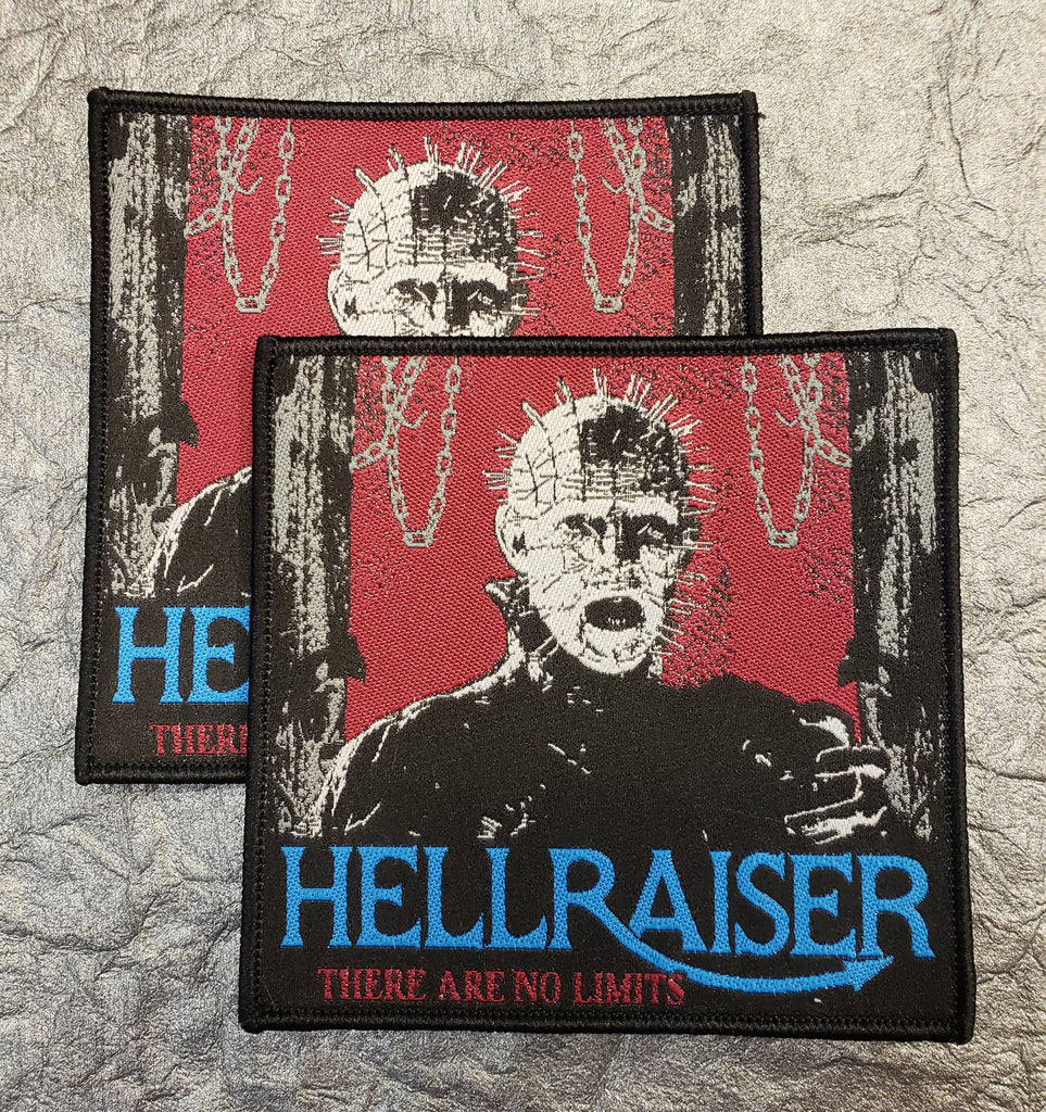 HELLRAISER "There Are No Limits" woven patches (black border)