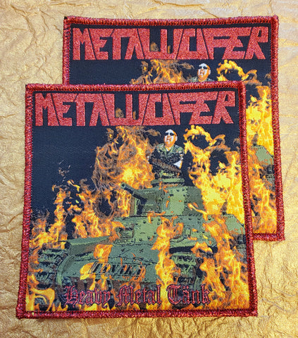 METALUCIFER "Heavy Metal Tank" Official patch (metallic red border)