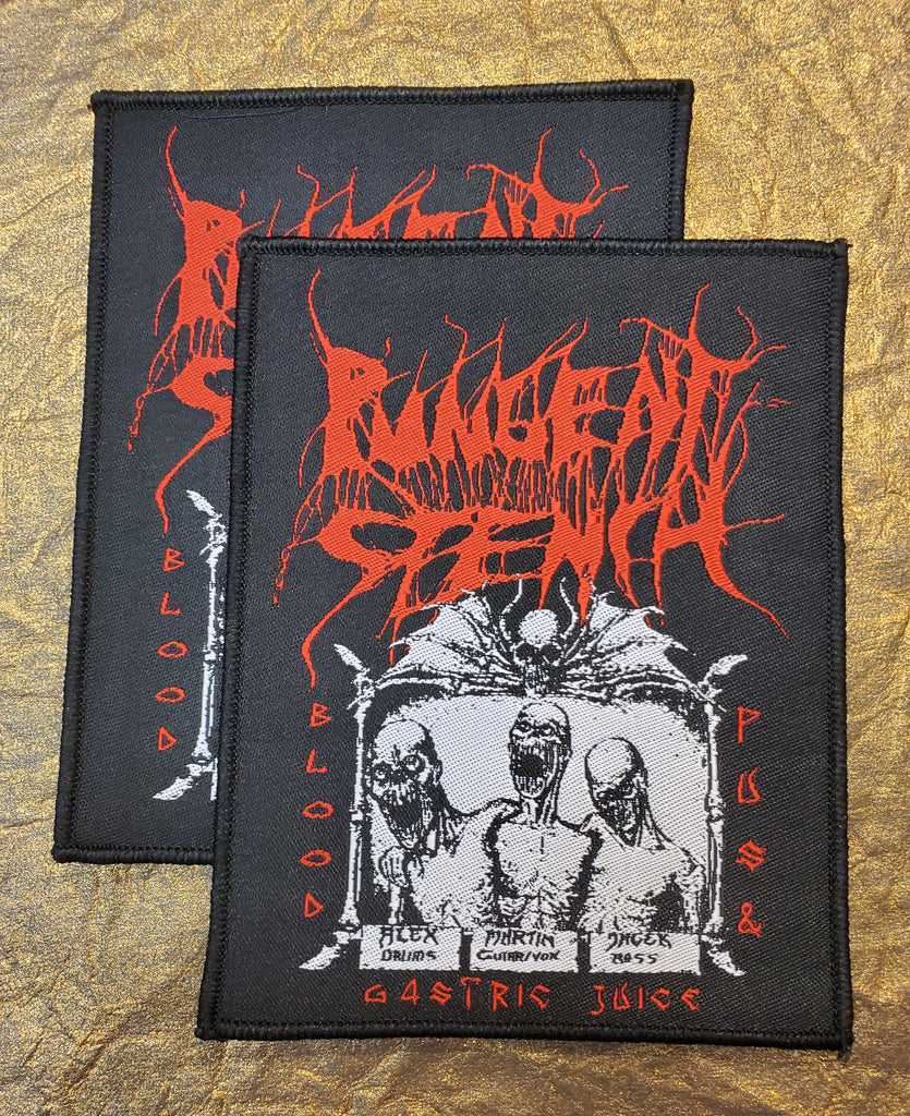 PUNGENT STENCH - Official "Blood , Pus & Gastric Juice" Patch, Euro Import