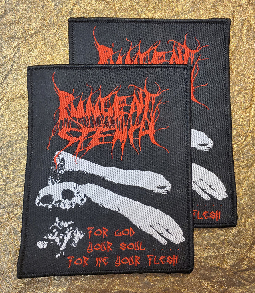 PUNGENT STENCH - Official "For God Your Soul..."  Patch , Euro Import